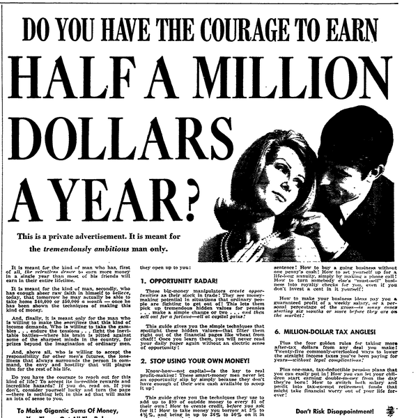 Do You Have The Courage To Earn Half a Million Dollars a Year? - Eugene Schwartz